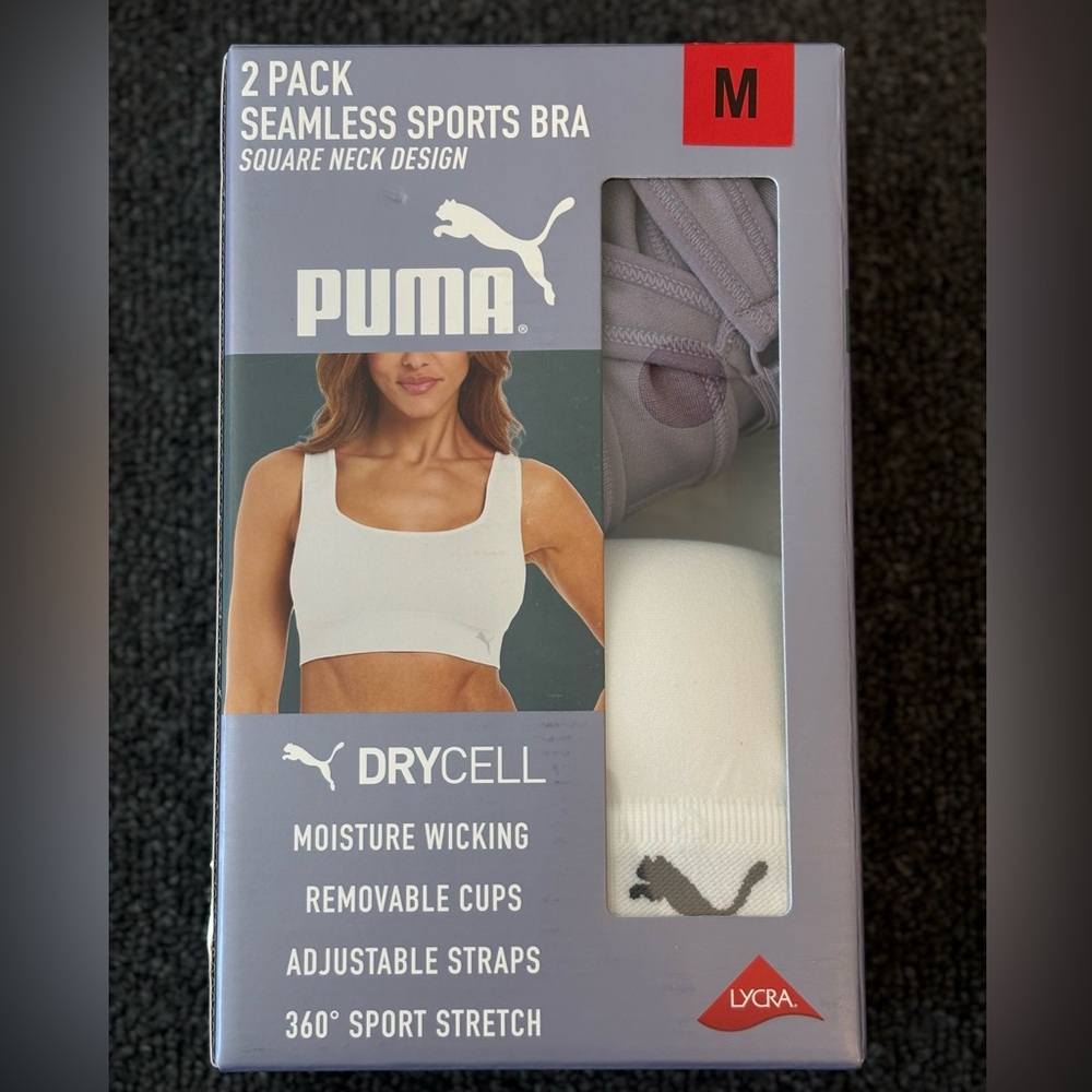 Women’s PUMA seamless Sports Bra 2-Pack